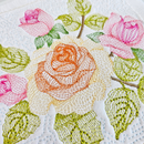 Embroidered Flowers 2 5x5 6x6 7x7 8x8