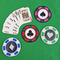 Poker Chip Coasters 4x4 5x5 6x6