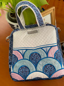 Scallop Handbag 6x10 7x12 In the hoop machine embroidery designs