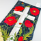 Cross and Poppies Hanger 5x7 6x10 7x12 In the hoop machine embroidery designs