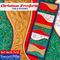 Christmas Freeform Runner 5x7 6x10 7x12 In the hoop machine embroidery designs