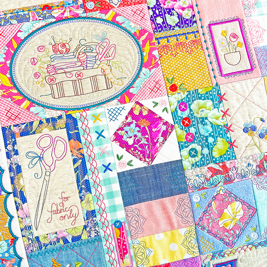 BOM Treasured Notions Quilt - Bulk Pack In the hoop machine embroidery designs