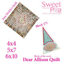 Dear Allison quilt block 174 and BONUS border block 175 in the 4x4 5x5 6x6 - Sweet Pea Australia In the hoop machine embroidery designs. in the hoop project, in the hoop embroidery designs, craft in the hoop project, diy in the hoop project, diy craft in the hoop project, in the hoop embroidery patterns, design in the hoop patterns, embroidery designs for in the hoop embroidery projects, best in the hoop machine embroidery designs perfect for all hoops and embroidery machines