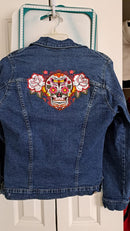 Sugar Skull Clutch with Zipper 5x7 6x10 7x12 9.5x14 In the hoop machine embroidery designs