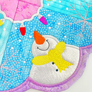 Snowman Table Centre 4x4 5x5 6x6 7x7 In the hoop machine embroidery designs