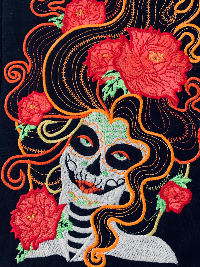 Dia de los Muertos  Day of the Dead        'in the hoop' machine embroidery designs
