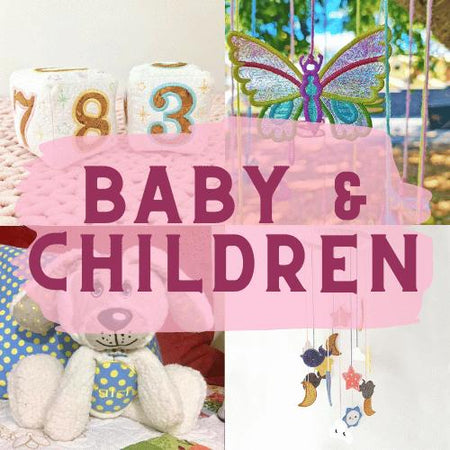 baby and children ith designs
