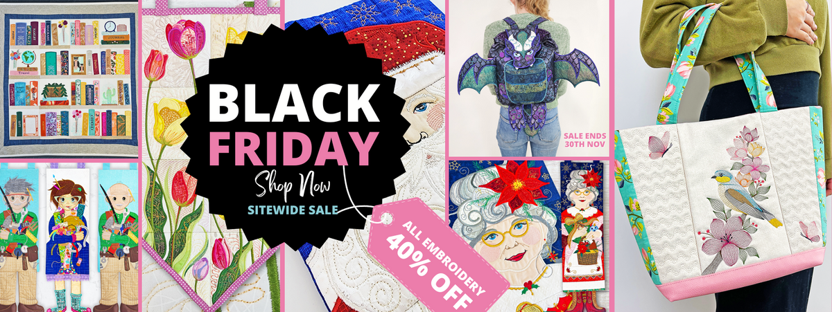 Black friday sale on machine embroidery designs, In the hoop machine embroidery designs 40% off