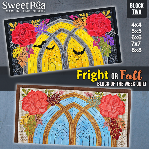 BOW Fright or Fall Quilt - Block 2