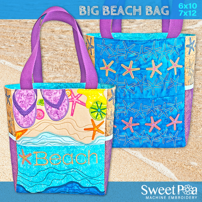 Big Beach Bag 6x10 7x12 - Sweet Pea Australia
