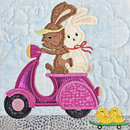 Bunny Ville Quilt, Machine Embroidery Design, Easter Design, Bunny, Eggs, Festive, Sweet Pea Machine Embroidery