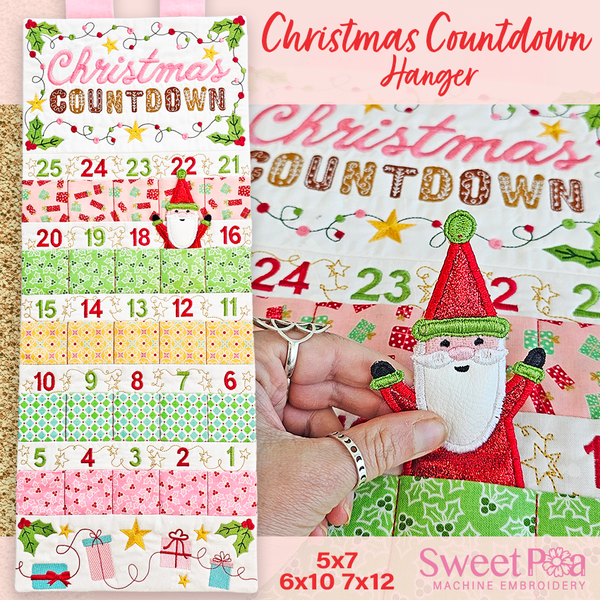 Christmas Countdown Hanger 5x7 6x10 7x12