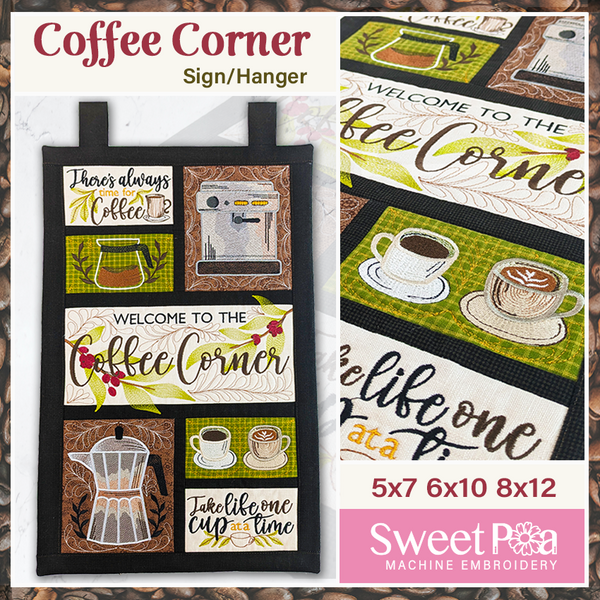 Coffee Corner Sign 5x7 6x10 8x12
