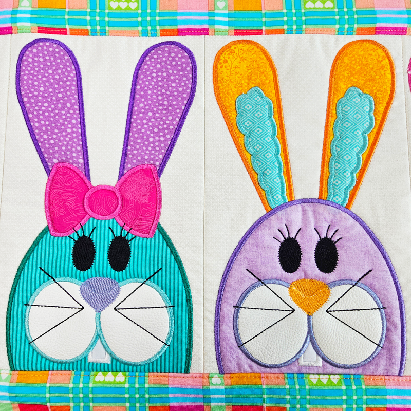 Easter Bunny Table Runner 5x7 6x10 8x12