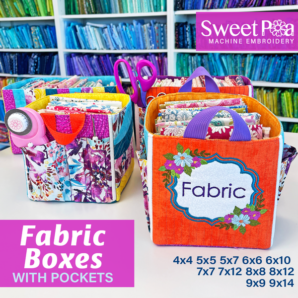 fabric boxes and sizes