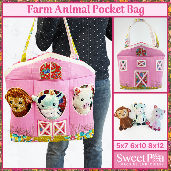 Farm Animal Pocket Bag 5x7 6x10 8x12