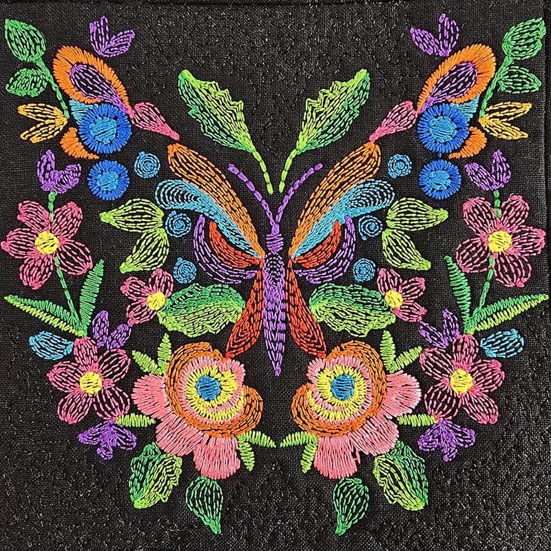 Floral Butterfly Cushion 5x5 6x6 7x7 8x8