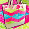 Freeform Tote Bag 4x4 5x5 6x6 In the hoop machine embroidery designs