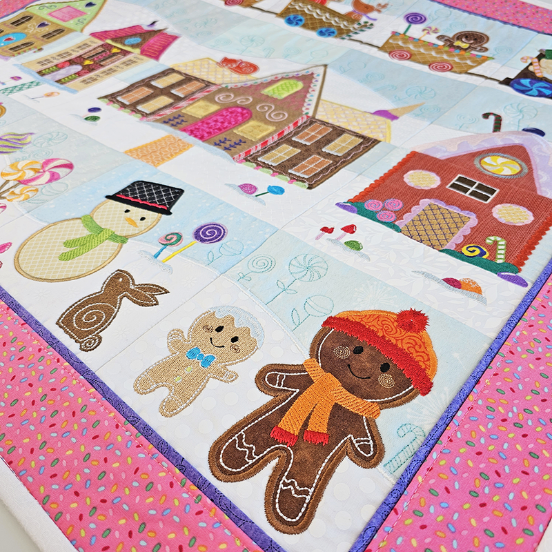 gingerbread quilt ith design