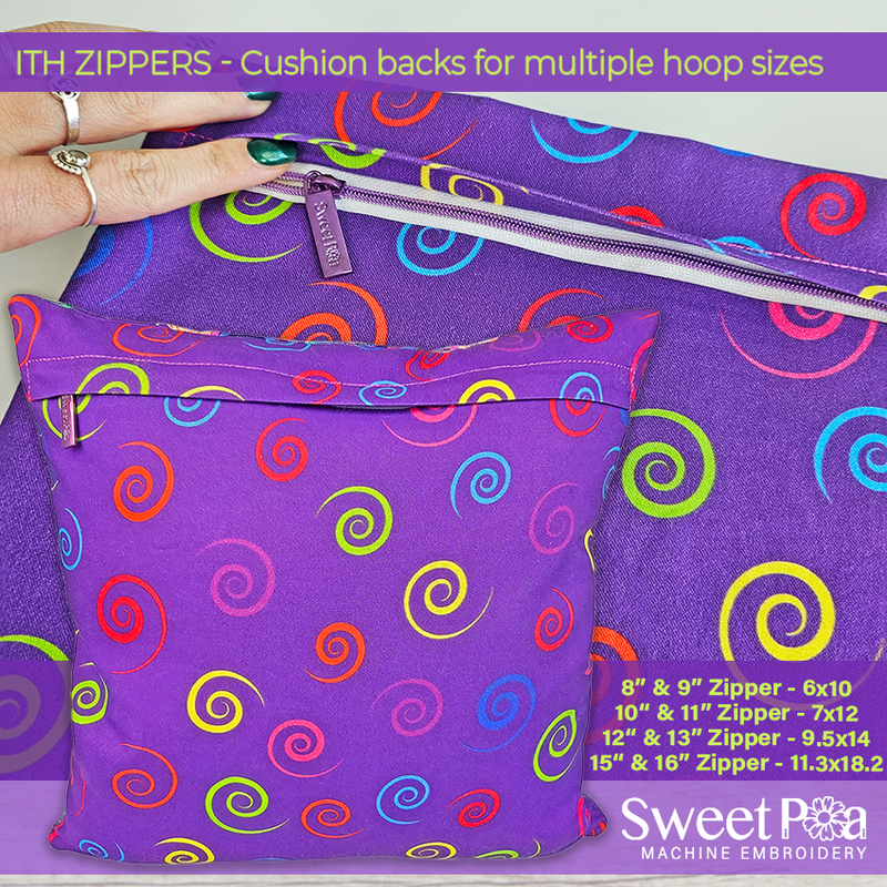 ITH Zippers Set - For Multiple Hoop Sizes