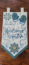 Welcome Winter Flag 5x7 6x10 7x12