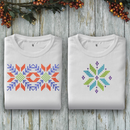 Knitted Snowflake 2 Embroidery Design on sweaters