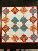 Paisley Tile Quilt 4x4 5x5 6x6 7x7 8x8 In the hoop machine embroidery designs