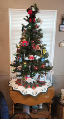 Merry Christmas Tree Skirt 5x7 6x10 7x12