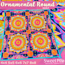 ornamental round quilt and sizes