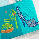 Shoe Bag 5x7 6x10 7x12 In the hoop machine embroidery designs