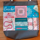 Crochet Tote Bag & Hook Wrap Set