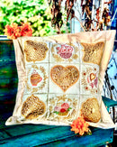 Botanical Love Cushion 4x4 5x5 6x6 7x7