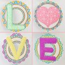 LOVE Free Standing Lace Wall Hanger 4x4 5x7 6x10 7x12 - Sweet Pea Australia In the hoop machine embroidery designs. in the hoop project, in the hoop embroidery designs, craft in the hoop project, diy in the hoop project, diy craft in the hoop project, in the hoop embroidery patterns, design in the hoop patterns, embroidery designs for in the hoop embroidery projects, best in the hoop machine embroidery designs perfect for all hoops and embroidery machines