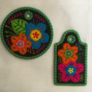 Flower luggage tags and Zipper Purse 4x4 5x5 6x6 - Sweet Pea Australia In the hoop machine embroidery designs. in the hoop project, in the hoop embroidery designs, craft in the hoop project, diy in the hoop project, diy craft in the hoop project, in the hoop embroidery patterns, design in the hoop patterns, embroidery designs for in the hoop embroidery projects, best in the hoop machine embroidery designs perfect for all hoops and embroidery machines