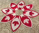 Canada maple leaf table centre 5x7 6x10 7x12 - Sweet Pea Australia In the hoop machine embroidery designs. in the hoop project, in the hoop embroidery designs, craft in the hoop project, diy in the hoop project, diy craft in the hoop project, in the hoop embroidery patterns, design in the hoop patterns, embroidery designs for in the hoop embroidery projects, best in the hoop machine embroidery designs perfect for all hoops and embroidery machines