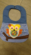 Owl Bib 6x10 and 7x12 - Sweet Pea Australia In the hoop machine embroidery designs. in the hoop project, in the hoop embroidery designs, craft in the hoop project, diy in the hoop project, diy craft in the hoop project, in the hoop embroidery patterns, design in the hoop patterns, embroidery designs for in the hoop embroidery projects, best in the hoop machine embroidery designs perfect for all hoops and embroidery machines
