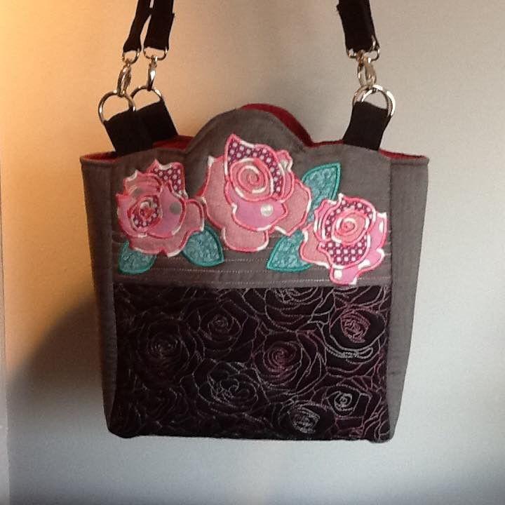 Quilted Roses Bag 6x10 7x12 - Sweet Pea Australia