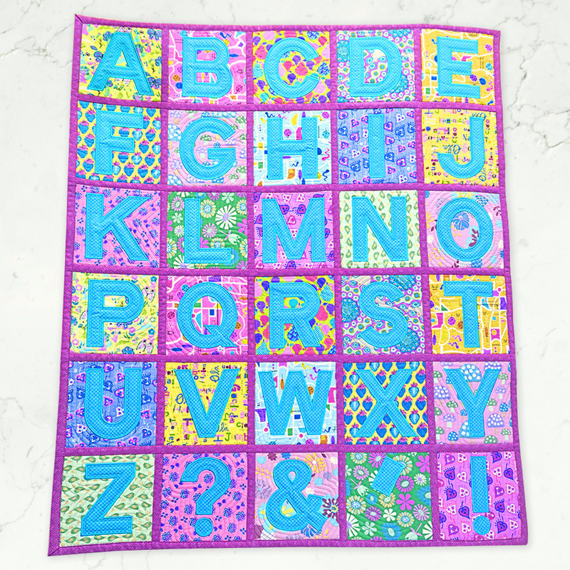 All-Round Alphabet Blocks & Quilt 4x4 5x5 6x6 7x7 8x8 In the hoop machine embroidery designs