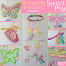 3D Dragonfly & Butterfly Hanger 5x7 - Sweet Pea Australia In the hoop machine embroidery designs. in the hoop project, in the hoop embroidery designs, craft in the hoop project, diy in the hoop project, diy craft in the hoop project, in the hoop embroidery patterns, design in the hoop patterns, embroidery designs for in the hoop embroidery projects, best in the hoop machine embroidery designs perfect for all hoops and embroidery machines