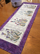 Lace and Lavender Garden Table Runner 5x7 6x10 7x12 - Sweet Pea Australia In the hoop machine embroidery designs. in the hoop project, in the hoop embroidery designs, craft in the hoop project, diy in the hoop project, diy craft in the hoop project, in the hoop embroidery patterns, design in the hoop patterns, embroidery designs for in the hoop embroidery projects, best in the hoop machine embroidery designs perfect for all hoops and embroidery machines