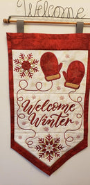 Welcome Winter Flag 5x7 6x10 7x12 - Sweet Pea Australia In the hoop machine embroidery designs. in the hoop project, in the hoop embroidery designs, craft in the hoop project, diy in the hoop project, diy craft in the hoop project, in the hoop embroidery patterns, design in the hoop patterns, embroidery designs for in the hoop embroidery projects, best in the hoop machine embroidery designs perfect for all hoops and embroidery machines