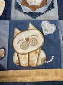 Denim quilt in the hoop 4x4 5x5 6x6 7x7 In the hoop machine embroidery designs