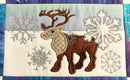 Snowflakes and Animals Quilt Block and Table Runner 6x10 8x12 - Sweet Pea Australia In the hoop machine embroidery designs. in the hoop project, in the hoop embroidery designs, craft in the hoop project, diy in the hoop project, diy craft in the hoop project, in the hoop embroidery patterns, design in the hoop patterns, embroidery designs for in the hoop embroidery projects, best in the hoop machine embroidery designs perfect for all hoops and embroidery machines