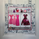 Dress Boutique Scene Hanger 4x4 5x5 6x6 7x7 In the hoop machine embroidery designs