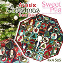 Aussie Christmas Tree Skirt 4x4 and 5x5 - Sweet Pea Australia In the hoop machine embroidery designs. in the hoop project, in the hoop embroidery designs, craft in the hoop project, diy in the hoop project, diy craft in the hoop project, in the hoop embroidery patterns, design in the hoop patterns, embroidery designs for in the hoop embroidery projects, best in the hoop machine embroidery designs perfect for all hoops and embroidery machines