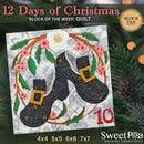 BOW Twelve Days of Christmas Quilt Block 10 - Sweet Pea Australia In the hoop machine embroidery designs. in the hoop project, in the hoop embroidery designs, craft in the hoop project, diy in the hoop project, diy craft in the hoop project, in the hoop embroidery patterns, design in the hoop patterns, embroidery designs for in the hoop embroidery projects, best in the hoop machine embroidery designs perfect for all hoops and embroidery machines