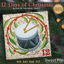 BOW Twelve Days of Christmas Quilt -  Assembly Instructions - Sweet Pea Australia In the hoop machine embroidery designs. in the hoop project, in the hoop embroidery designs, craft in the hoop project, diy in the hoop project, diy craft in the hoop project, in the hoop embroidery patterns, design in the hoop patterns, embroidery designs for in the hoop embroidery projects, best in the hoop machine embroidery designs perfect for all hoops and embroidery machines