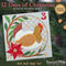 BOW Twelve Days of Christmas Quilt Block 3 - Sweet Pea Australia In the hoop machine embroidery designs. in the hoop project, in the hoop embroidery designs, craft in the hoop project, diy in the hoop project, diy craft in the hoop project, in the hoop embroidery patterns, design in the hoop patterns, embroidery designs for in the hoop embroidery projects, best in the hoop machine embroidery designs perfect for all hoops and embroidery machines