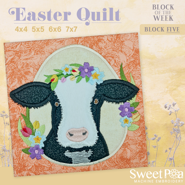 BOW Easter Quilt - Block 5 - Sweet Pea Australia In the hoop machine embroidery designs. in the hoop project, in the hoop embroidery designs, craft in the hoop project, diy in the hoop project, diy craft in the hoop project, in the hoop embroidery patterns, design in the hoop patterns, embroidery designs for in the hoop embroidery projects, best in the hoop machine embroidery designs perfect for all hoops and embroidery machines