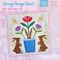 BOW Spring Things Quilt - Block 3 In the hoop machine embroidery designs
